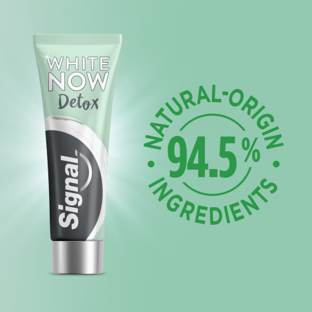 6 Dentifrices Signal White Now Detox Argile & Charbon Actif (Lot de 6x75ml)