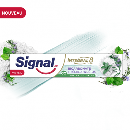 6x75ml Dentifrices Signal Integral 8 Nature Elements Fraîcheur & Détox (Lot de 6x75ml )