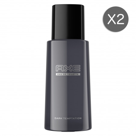 2x100ml Eaux de Toilette Axe Dark Temptation Parfum Chocolat Noir (Lot de 2x100ml )