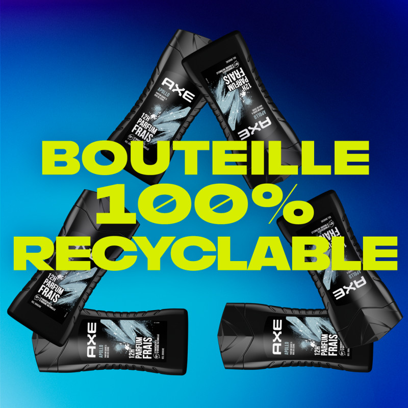 4x250ml Gels Douche Homme Axe Apollo 12h de Frâicheur (Lot de 4x250ml )