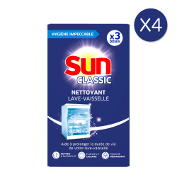 4x3 doses Nettoyant Machine Sun Efficacité Efficacité & Brillance (12 doses)