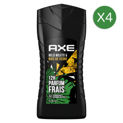 4 Gel Douche AXE Wild 12h...