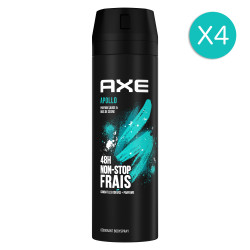 4x200ml Déodorants Sprays Homme Axe Apollo Protection 48h (Lot de 4x200ml )