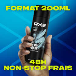 4x200ml Déodorants Sprays Homme Axe Apollo Protection 48h (Lot de 4x200ml )