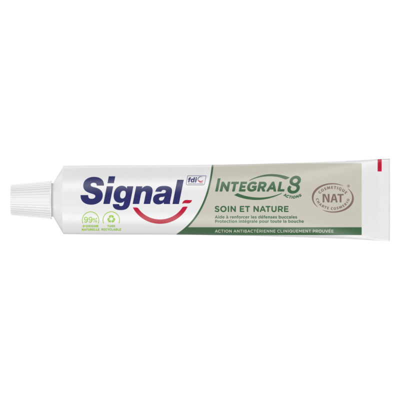 6 Dentifrices SIGNAL Integral 8 Soin & Nature (Lot 6x75ml)