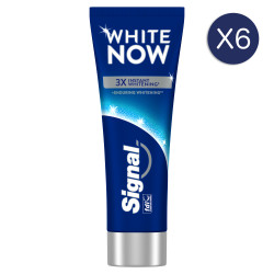 6 Dentifrices SIGNAL White Now Dentifrice Original (Lot 6x75ml)