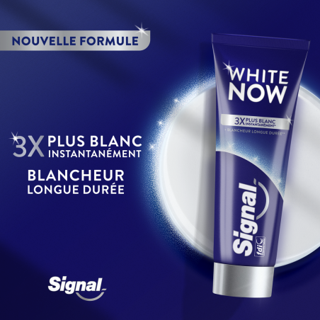 6 Dentifrices SIGNAL White Now Dentifrice Original (Lot 6x75ml)