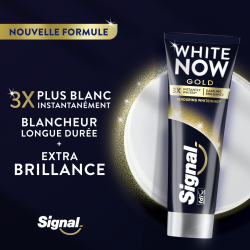 6 Dentifrices SIGNAL White Now Dentifrice Gold (Lot 6x75ml)