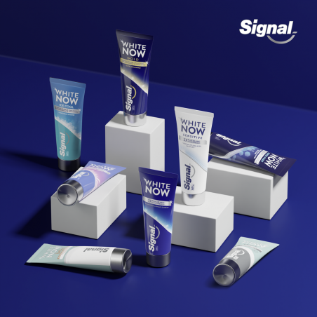 6 Dentifrices SIGNAL White Now Dentifrice Gold (Lot 6x75ml)