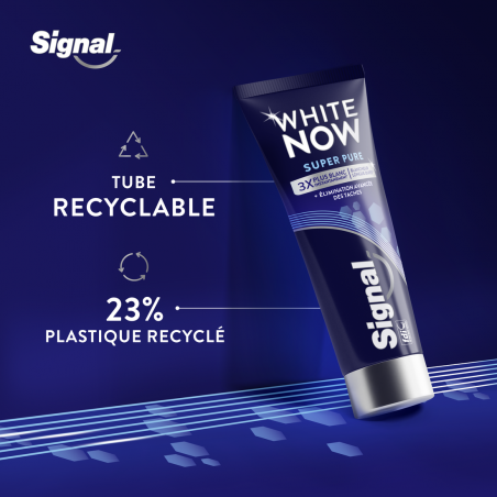 6 Dentifrices SIGNAL White Now Dentifrice Super Pure (Lot 6x75ml)