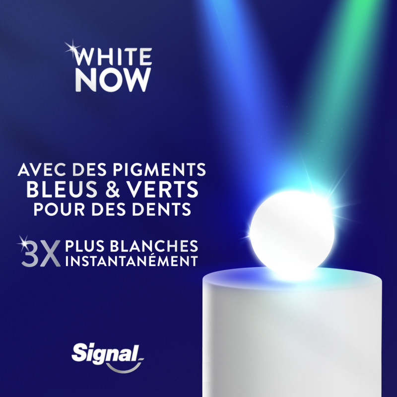 6 Dentifrices SIGNAL White Now Dentifrice Super Pure (Lot 6x75ml)