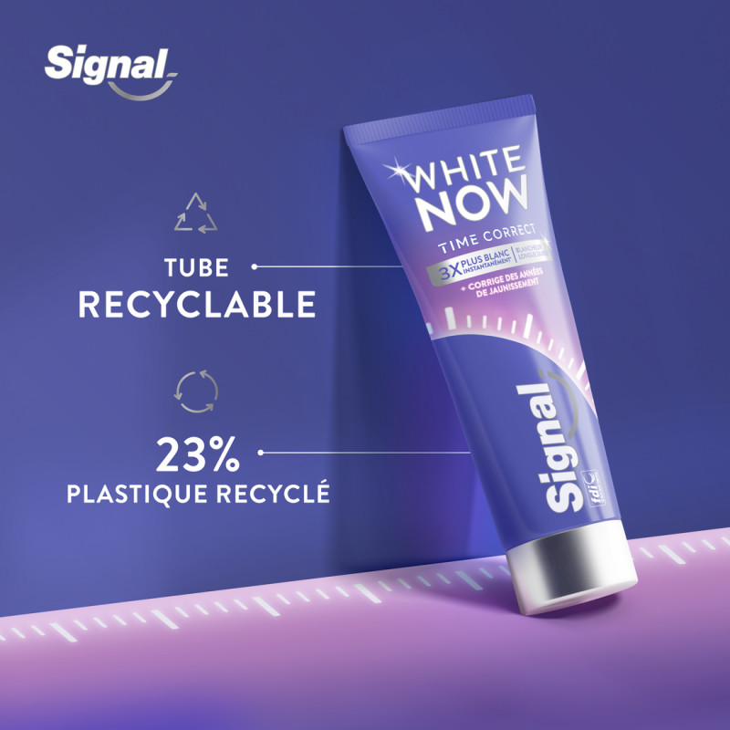 6 Dentifrices SIGNAL White Now Time Correct (Lot 6x75ml)