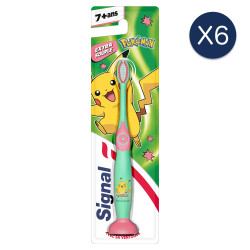 6 Brosses à Dents Signal Enfants  Extra Souple (Lot de 6 )