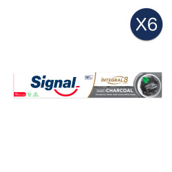6x75ml Dentifrices Signal Integral 8 Nature Elements Blancheur & Détox (Lot...