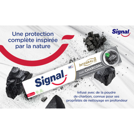 6x75ml Dentifrices Signal Integral 8 Nature Elements Blancheur & Détox (Lot de 6x75ml )