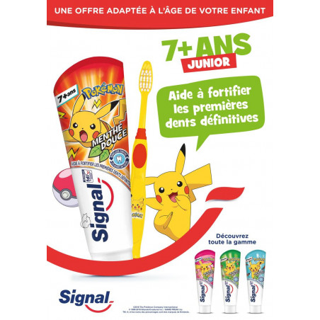 6 Brosses à Dents Signal Enfants  Extra Souple (Lot de 6 ) 6 Brosses à Dents Signal Enfants  Extra Souple (Lot de 6 )