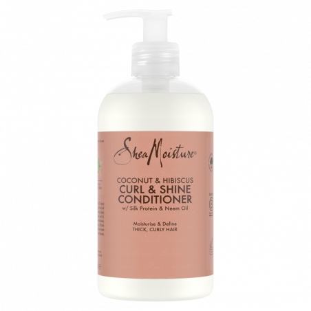 Après Shampooing Shea Moisture Boucles & Brillance à la noix de coco et à l'hibiscus (384ml)