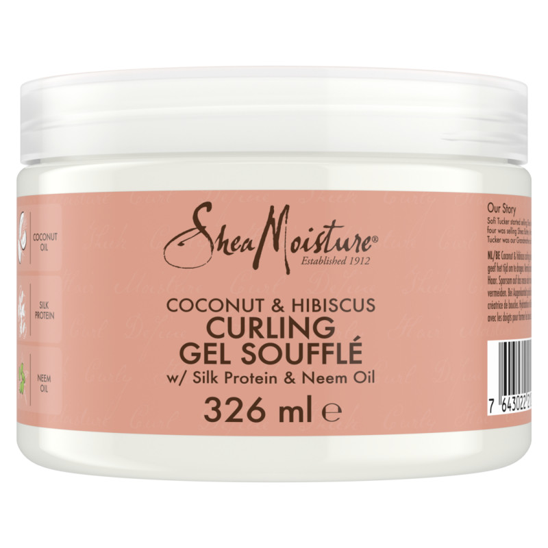 Gel souffle Shea Moisture Boucles & Brillance à la noix de coco et à l'hibiscus (326ml)