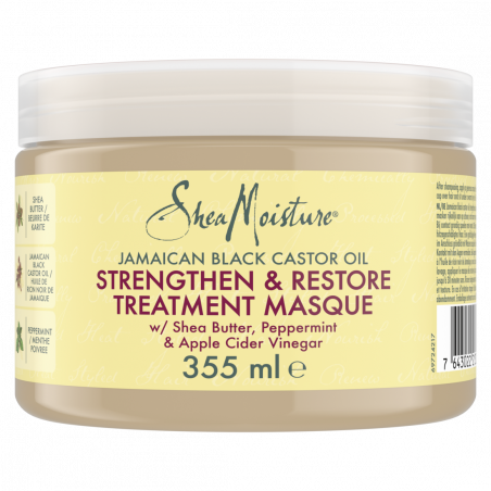 Masque Shea Moisture Fortifiant et restaurateur Huile de Ricin Noir jamaïcain et beurre de Karité (3