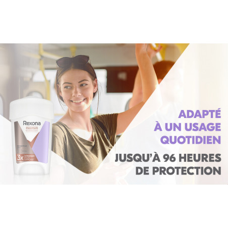 3 Déodorants REXONA Stick Anti-Transpirant Sensitive Dry 96H (Lot 3x45ml)