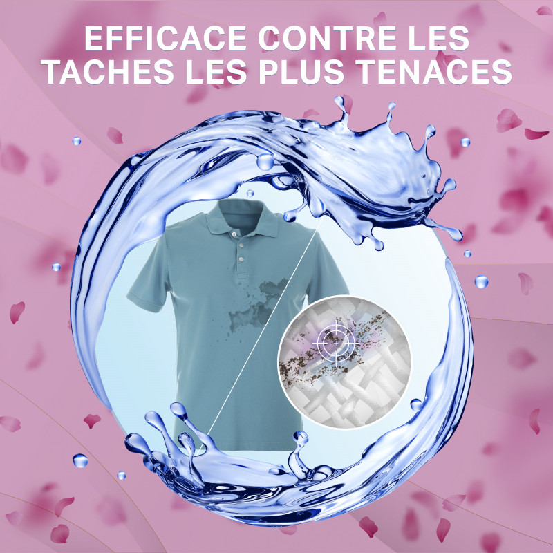 52 lavages - Capsules 3-en-1 SKIP Lessive Touche de Cajoline (Lot de 3x24)