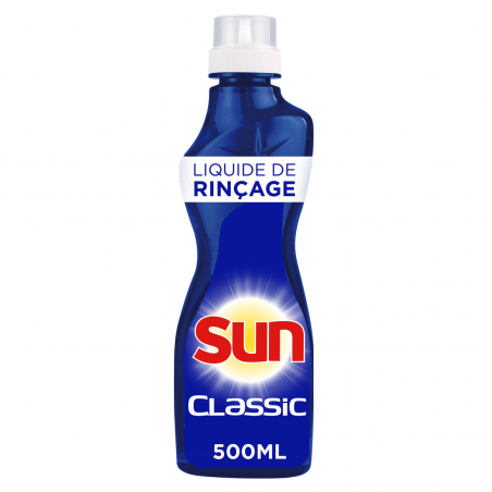 Sun Liquide de Rinçage Lave-Vaisselle Triple Action Classic 500ml