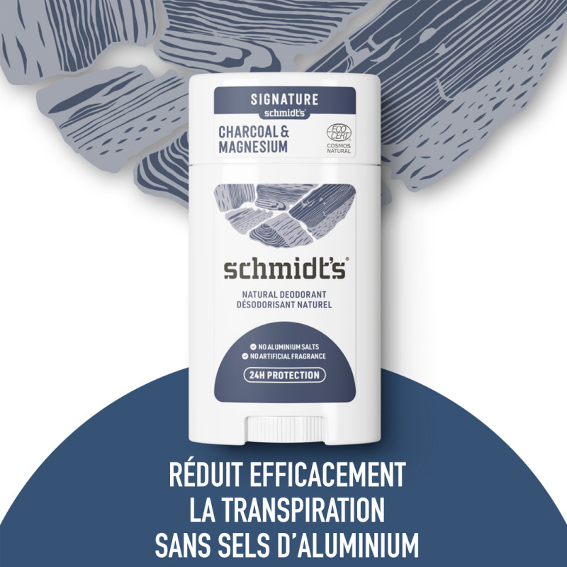 Schmidt's Déodorant Stick Vegan Charbon & Magnésium 75g