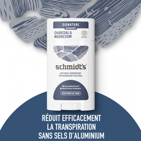 Schmidt's Déodorant Stick Vegan Charbon & Magnésium 75g