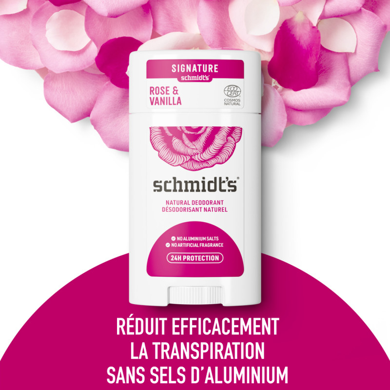 Schmidt's Déodorant Stick Rose & Vanille 75g