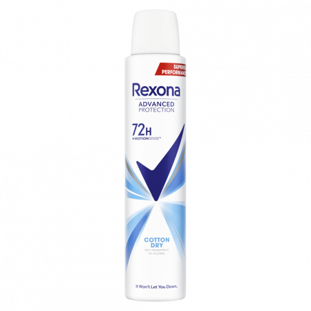 Rexona Déodorant Femme Ato Cotton Dry 72h Anti-Transpirant 200ml