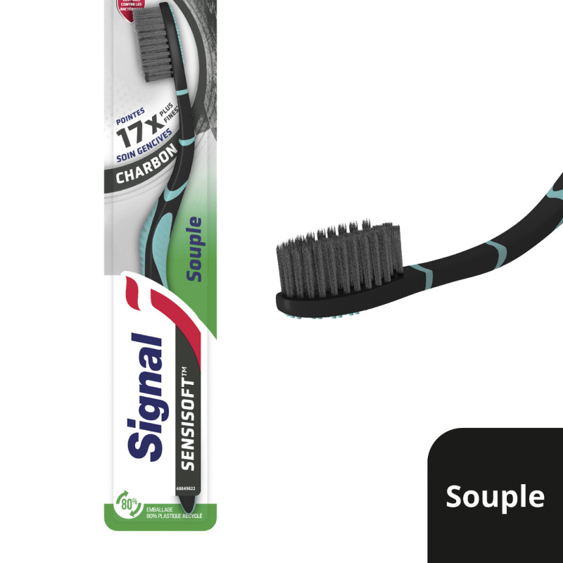 SIGNAL Brosse à Dents Sensisoft Charbon