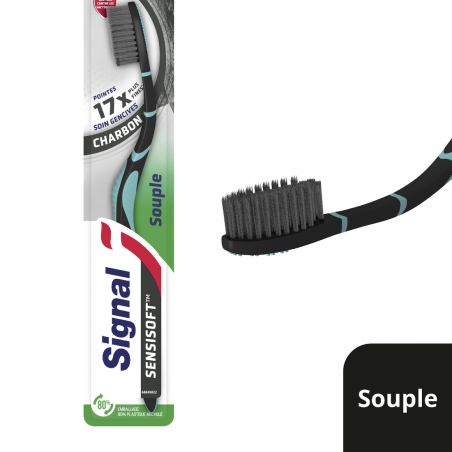 SIGNAL Brosse à Dents Sensisoft Charbon