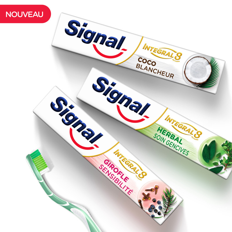 SIGNAL Integral 8 Dentifrice Nature Elements Herbal Soin Gencives 75ml