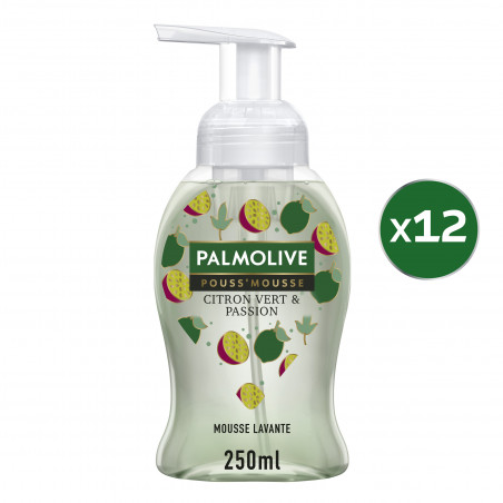 Pack de 12 - Savon liquide Mains Palmolive Pouss' Mouss Citron pompe - 250ml Pack de 12 - Savon liquide Mains Palmolive Pouss' Mouss Citron pompe - 250ml