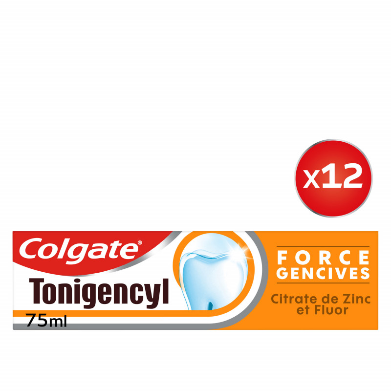 Pack de 12 - Dentifrice Tonigencyl Capital Gencives - 75ml