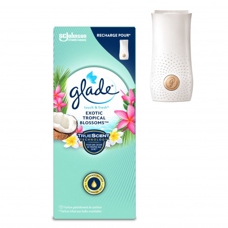 GLADE TOUCH & FRESH RECHARGE EXOTIC TROPICAL BLOSSOM - Infusé aux huiles essentielles