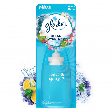 GLADE SENSE & SPRAY RECHARGE OCEAN ADVENTURE - Infusé aux huiles essentielles