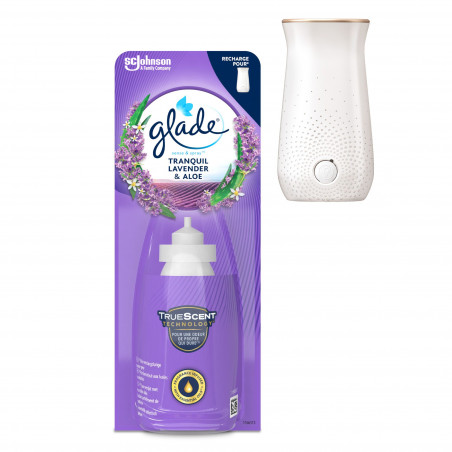 GLADE SENSE & SPRAY RECHARGE TRANQUILL LAVENDER & ALOE - Infusé aux huiles essentielles