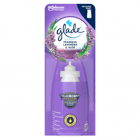 GLADE SENSE & SPRAY RECHARGE TRANQUILL LAVENDER & ALOE - Infusé aux huiles essentielles
