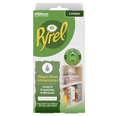 PYREL PIEGES MITES ALIMENTAIRES SANS INSECTICIDES X2