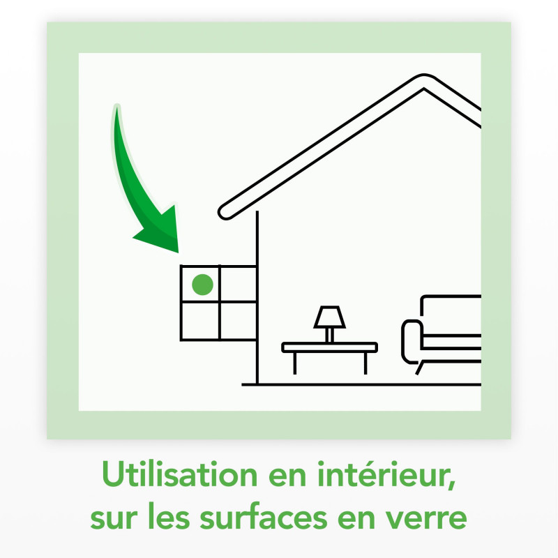 RAID ESSENTIALS PIEGE A MOUCHES ET MOUCHES A FRUITS - STICKER FENETRES SOLEIL BOUQUET FLORAL X6