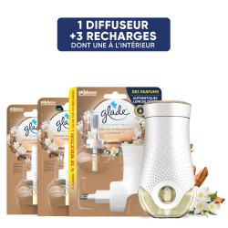 Glade®  Electric scented oil- Diffuseur & 3 refills Sensual Sandalwood & Jasmine - aux huiles essentielles