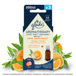Glade® Aromatherapy - 3 recharges PURE HAPPINESS™ Orange & Néroli