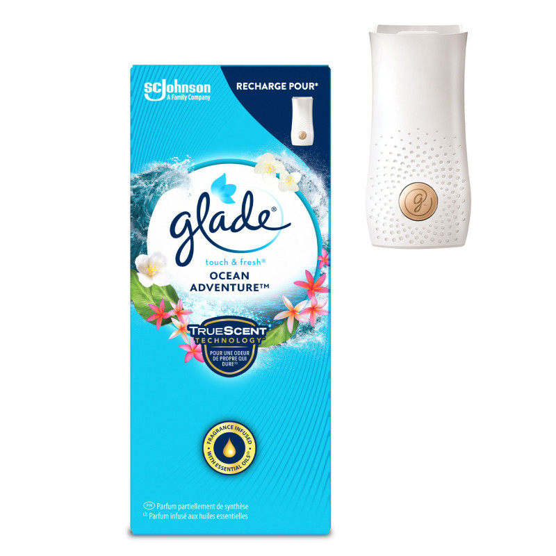 GLADE TOUCH & FRESH RECHARGE OCEAN ADVENTURE - Infusé aux huiles essentielles