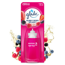 GLADE SENSE & SPRAY RECHARGE BUBBLY BERRY SPLASH - Infusé aux huiles essentielles