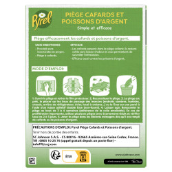 PYREL PIEGES CAFARDS ET POISSONS D'ARGENT SANS INSECTICIDES X5 2