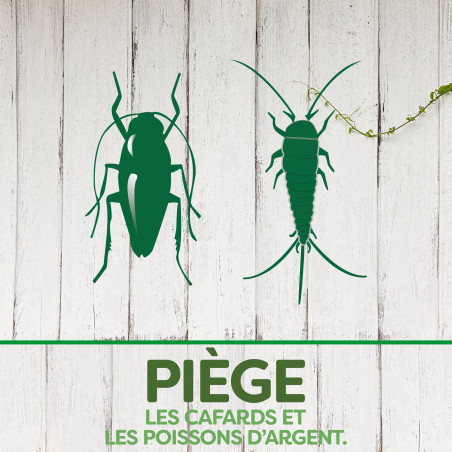 PYREL PIEGES CAFARDS ET POISSONS D'ARGENT SANS INSECTICIDES X5 PYREL PIEGES CAFARDS ET POISSONS D'ARGENT SANS INSECTICIDES X5