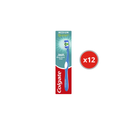 Pack de 12 - Colgate - Brosse à dents 360° Medium