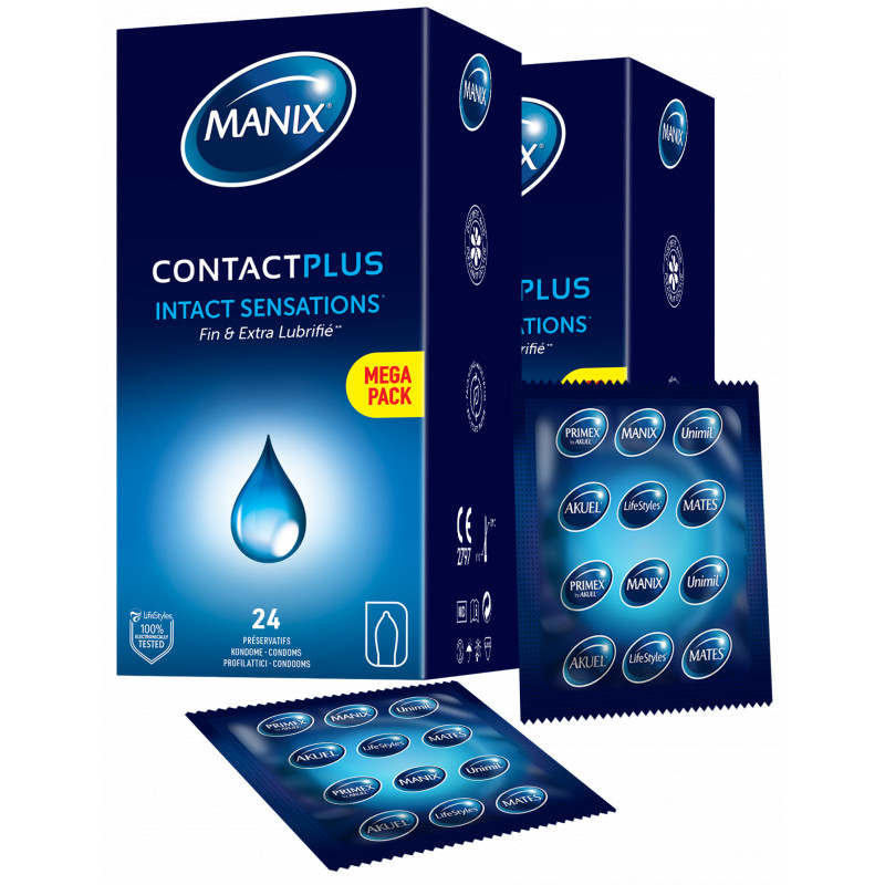 Lot de 2 - Manix Contact Plus 24