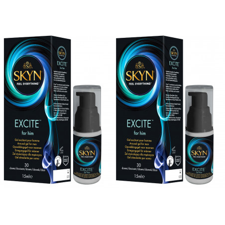 Pack de 2 - SKYN - GEL EXCITE FOR HIM 15ML